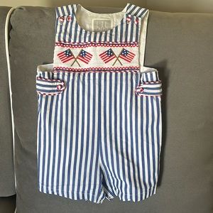 LIL CACTUS boys 12-18m Americana romper